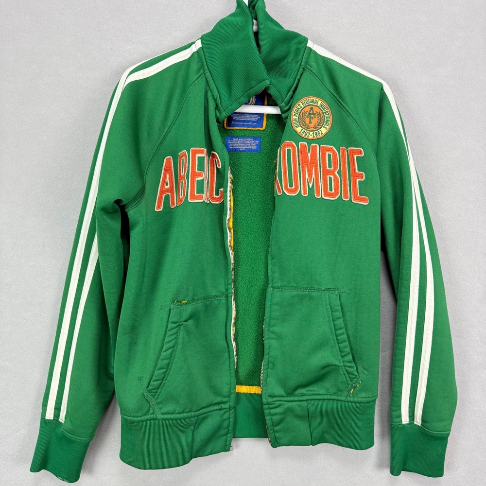 Vintage Abercrombie & Fitch High Peaks Invitational Track Jacket Small Green